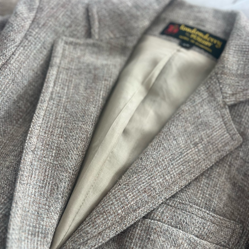 STUNNING CONDITION Wool Blend Tweed Vintage Londonberry Blazer Jacket Size 5/6